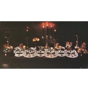 DESIGNER Christian LaCroix Halloween Dia De Los Muertos Skull Table Runner #159